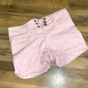 Girls Pink Short Shorts